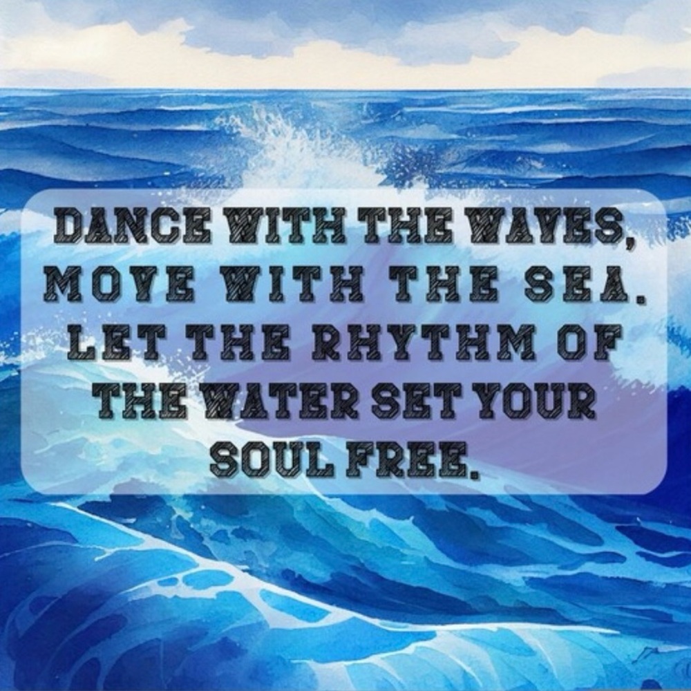 “Dance with the Waves, Move with the Sea” Oceanscape Tidal Water Island Necklace - Picture 4 of 6
